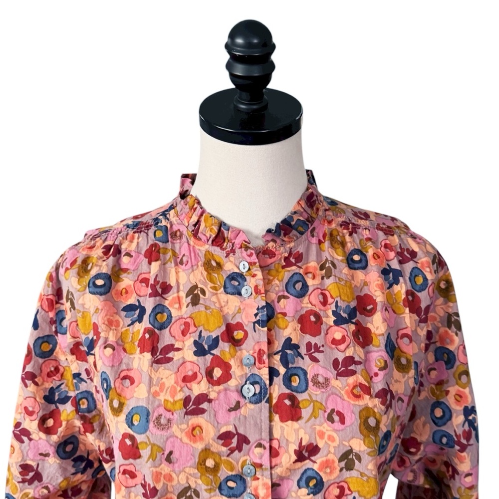 Sundance Laurel Bloom Floral Button Down Blouse | Xs View 3